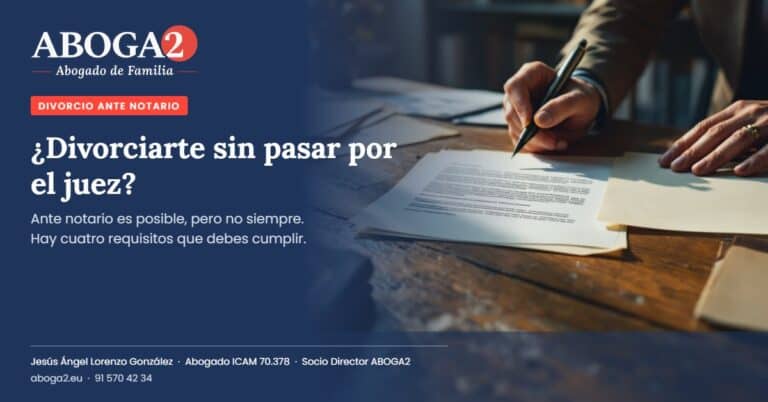 Aboga2 asesoría legal sobre divorcio ante notario en España.